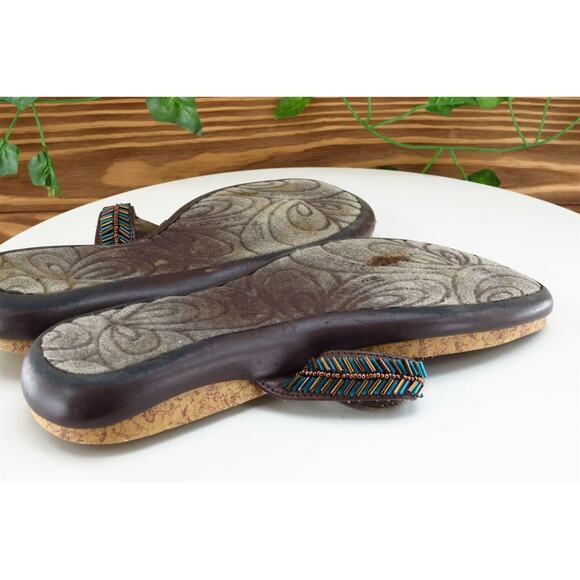 Kenneth Cole Reaction Sz 6 M Blue Thong Synthetic‎ Women Sandals - Picture 8 of 10